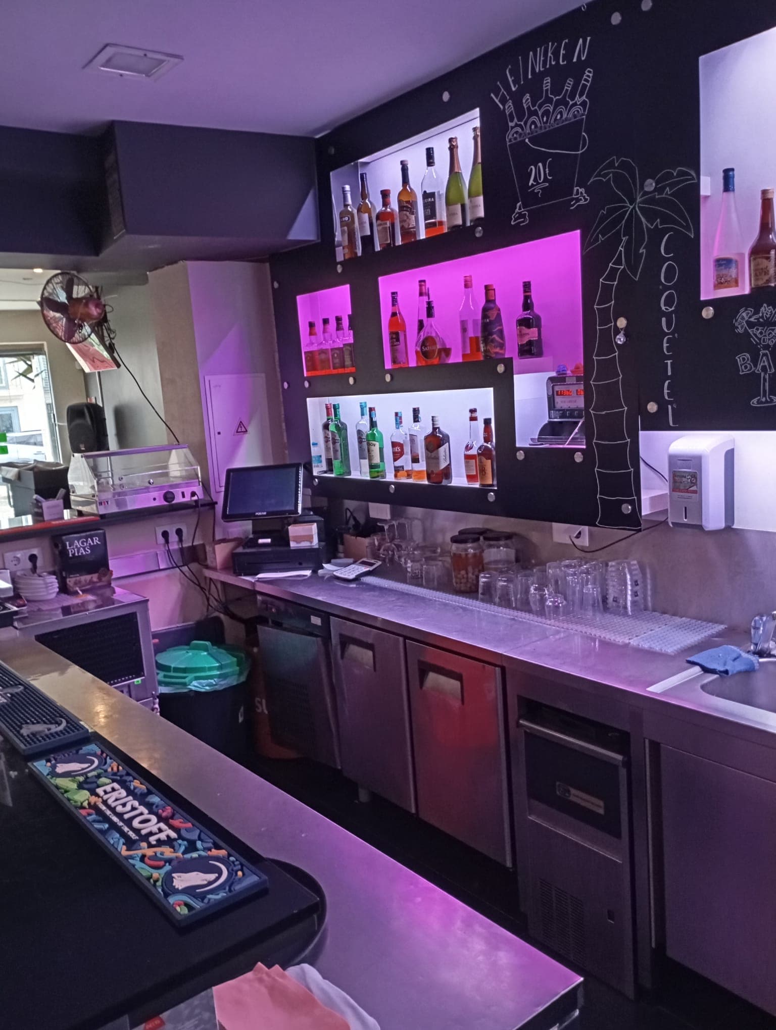 Ambiente do bar lounge O Pacio em Leiria